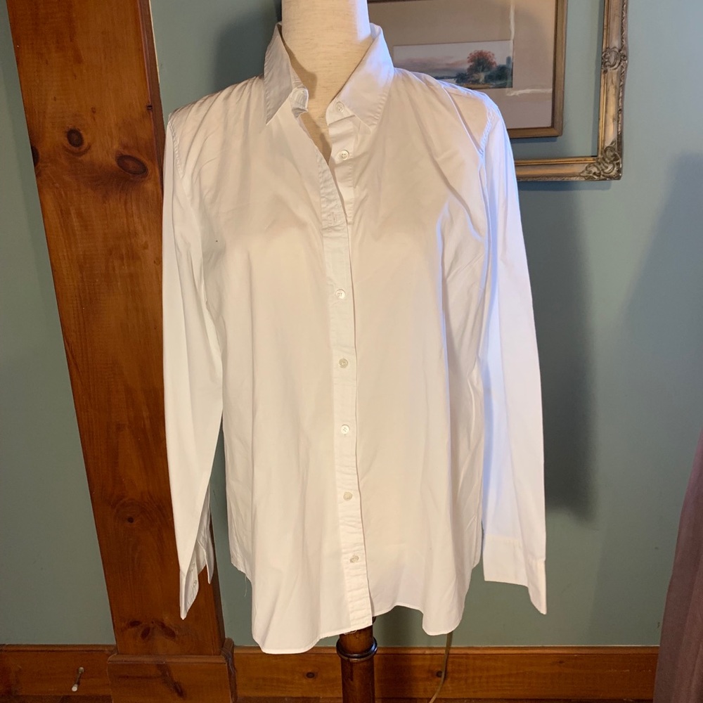 J. Crew White Boy Shirt